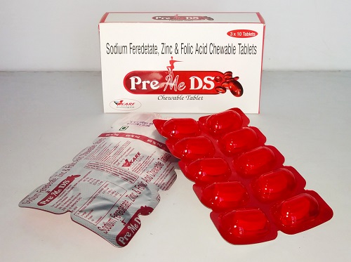 PREME - Sodium Feredetate, Zinc & Folic Acid Tablets