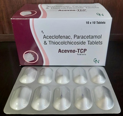 Aceclofenac, Paracetamol, and Thiocolchicoside Tablets