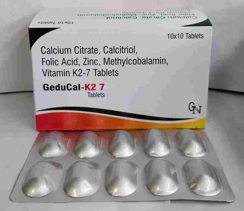 Calcium Citrate, Calcitroil, Folic Acid, Zinc, Methylcobalamin, Vitamin K2-7 Tablets